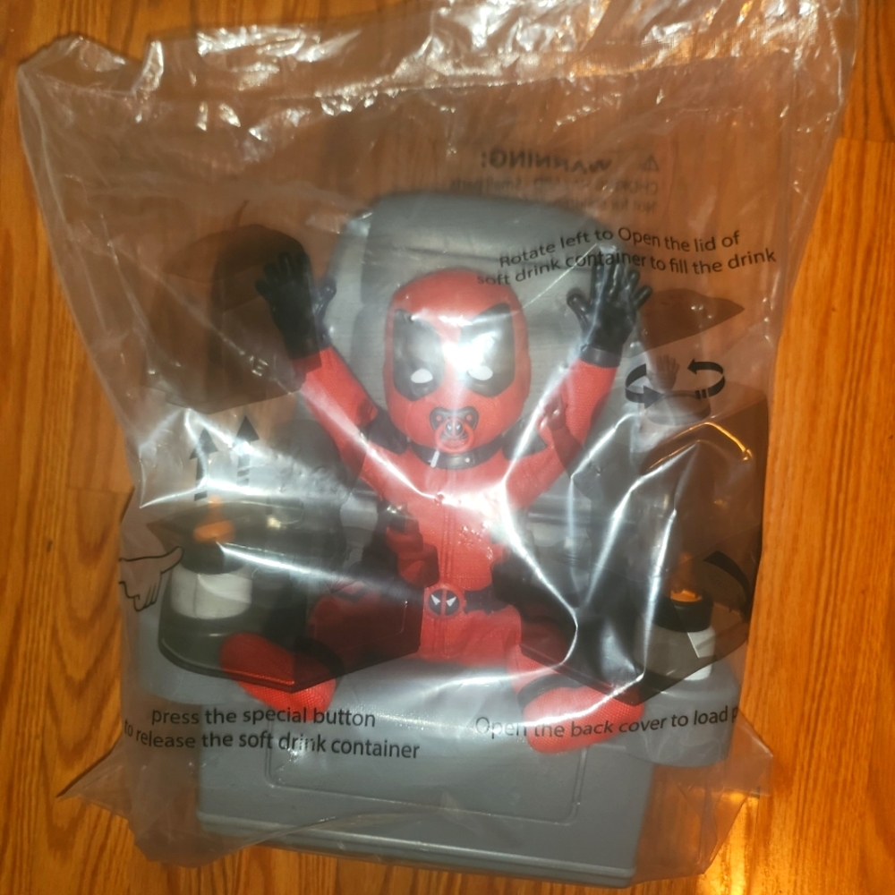 Baby Deadpool Popcorn/drink Bucket For Deadpool & Wolverine From Regal Cinemas